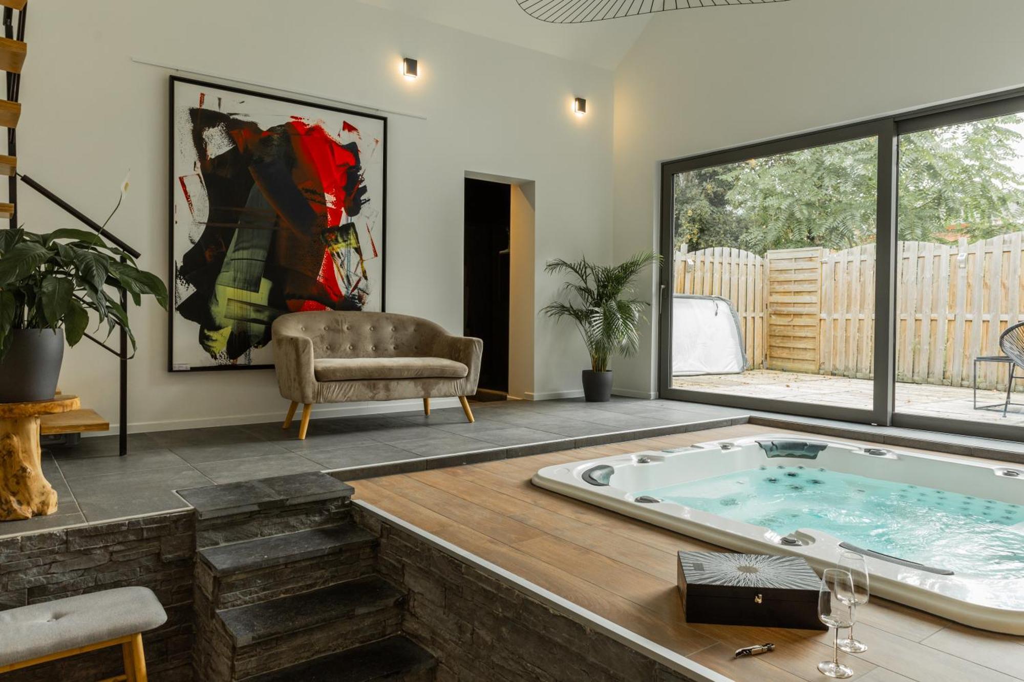 Appartamento Wellness Loft Huy Esterno foto